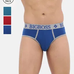 Dollar Bigboss Men Solid Pack of 3 Shuffle Intellisoft Cotton Modal Brief-picture-13