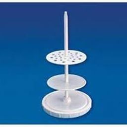 E-MEDI- Vertical Pipette Stand Molded in Polypropylene 28 Place Lab USE (Pack of 1). image 1