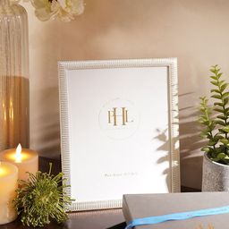 Pure Home and Living Silver Plated Ribbed Metal Photo Frame-picture-16