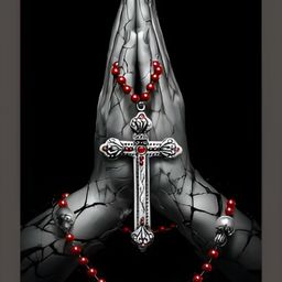 FRIZZY ARTS Black & Grey Wooden Jesus Religious Wall Photographs-image-90