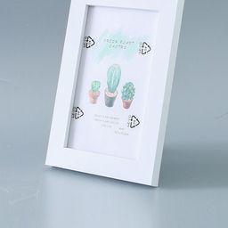 Kuber Industries White MDF Table Photo Frames-64