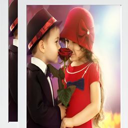 FRIZZY ARTS Red & Black Printed Wooden Wall Painting-image-43