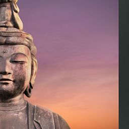 FRIZZY ARTS Black & Pink Buddha Framed Wooden Photographs-image-47