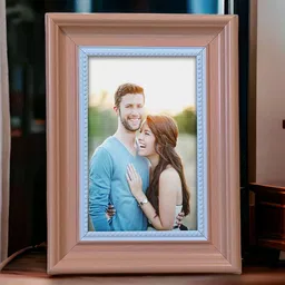 Art Street Pink & White 3D Table Top Wooden Photo Frame-image-55
