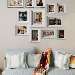Art Street  White 12 Pieces Idolatry Wall Photo Frame-image-3
