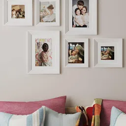 Art Street White 6 Pieces Wall Photo Frames-image-49