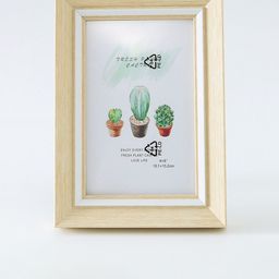 Kuber Industries Cream Rectangle Photo Frames-4