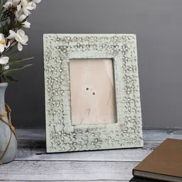 MIAH Decor Blue Wooden Table Top Photo Frame-image-35