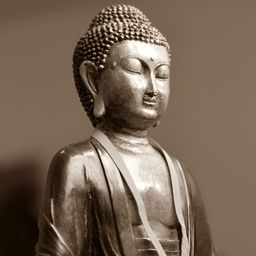 FRIZZY ARTS Brown & Beige Buddha Printed Wooden Religious Wall Photo Frame-image-83