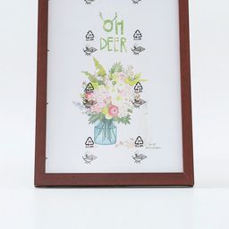 Kuber Industries Brown Rectangle Photo Frames-49