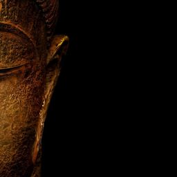 FRIZZY ARTS Black & Beige Buddha Printed Wooden Wall Art-image-39