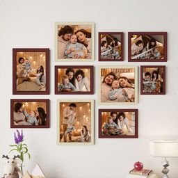 Art Street 10-Pcs Brown & Beige Wall Photo Frames-29