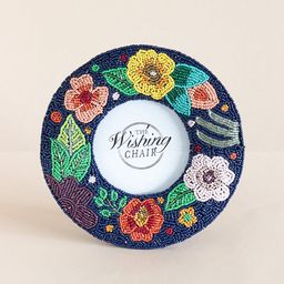 The Wishing Blue & Yellow Floral Melody Beaded Photo Frame-image-59