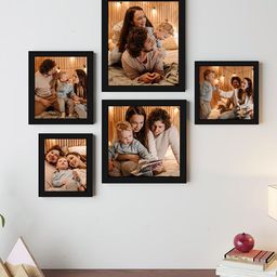 Art Street Black 5-Pieces Wall Photo Frames-52