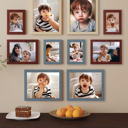 Art Street Blue & Beige 10 Pieces Photo Frames-image-93