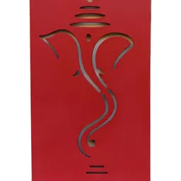VAH Kya Bat Hai !! Red Wooden Ganesha Wall Decor-picture-24