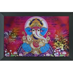 FRIZZY ARTS Pink & Blue Wooden Religious Paintings Wall Art-image-82