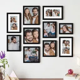 Art Street Black 10-Pieces Wall Photo Frames-33