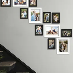Art Street Set Of 12 Black Solid Individual Wall Photo Frames-8