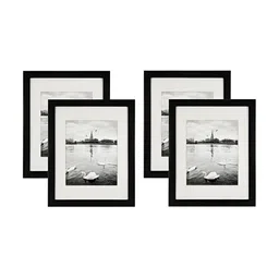 ArtzFolio Black 4 Pieces Wooden Wall Photo Frames-image-56