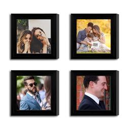 ArtzFolio Black 4 Pieces Wooden  Wall Photo Frames-image-22