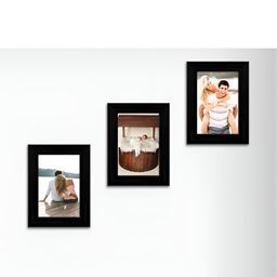 ArtzFolio Black 3 Pieces Wooden Wall Photo Frames-image-80
