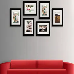 ArtzFolio Black 6 Pieces Wooden Wall Photo Frames-image-30
