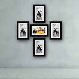 ArtzFolio Black 5 Pieces Wooden Wall Photo Frames-12