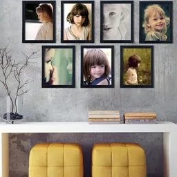 ArtzFolio Black 7 Pcs Wooden Wall Photo Frames-image-97