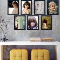 ArtzFolio Black 7 Pieces Wooden Wall Photo Frames-4