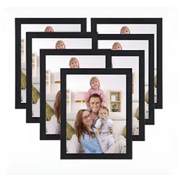 ArtzFolio Black 7Pcs Wooden Wall Photo Frames-image-39