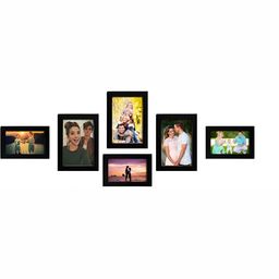 Stuthi Arts Black 6 Pieces Wooden Wall Photo Frames-image-87