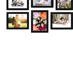 Stuthi Arts Black 5 to 7 Pieces Wood Wall Photo Frames-image-58