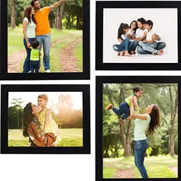 Stuthi Arts Black 5 to 7 Pieces Wood Wall Photo Frames-image-48