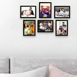 Stuthi Arts Black 5 to 7 Pieces Wood Wall Photo Frames-image-59