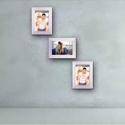 ArtzFolio White 3 Pieces Wooden Wall Photo Frames-image-11