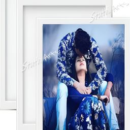 Stuthi Arts White 3 Pieces Wooden Wall Photo Frames-image-63