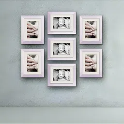 ArtzFolio White 7 Pieces Wooden Wall Photo Frames-image-76