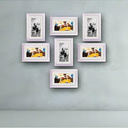 ArtzFolio White 7Pcs Wooden Wall Photo Frames-image-15