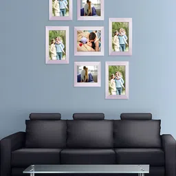 ArtzFolio White 7 Pieces Wooden Wall Photo Frames-34