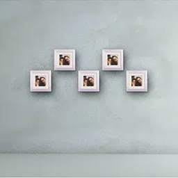 ArtzFolio White 5Pcs Wooden Wall Photo Frames-image-24
