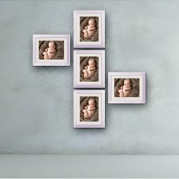 ArtzFolio White 5Pcs Wooden Wall Photo Frames-image-13