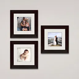 ArtzFolio Brown 3 Pieces Wooden Wall Photo Frames-image-21