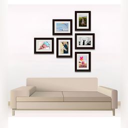 ArtzFolio Brown 6Pcs Wooden Wall Photo Frames-image-33