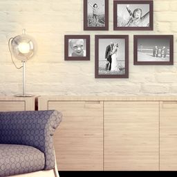 ArtzFolio Brown 5 Pieces Wooden Wall Photo Frames-image-30