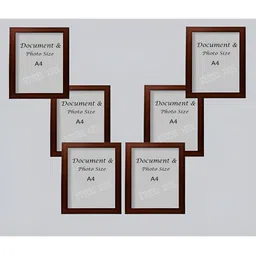 Stuthi Arts Brown 6 Pieces Wood Wall Photo Frames-picture-7