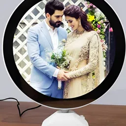 Anikmart White 1 Pieces Plastic Table Photo Frames-43