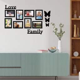 RANDOM Set Of 8 Black Solid Individual Photo Frames-14