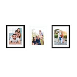 RANDOM Set of 3 Black & White Solid Individual Photo Frames image 2