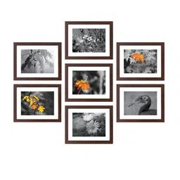 RANDOM Set Of 7 Brown Solid Collage Photo Frames image 2